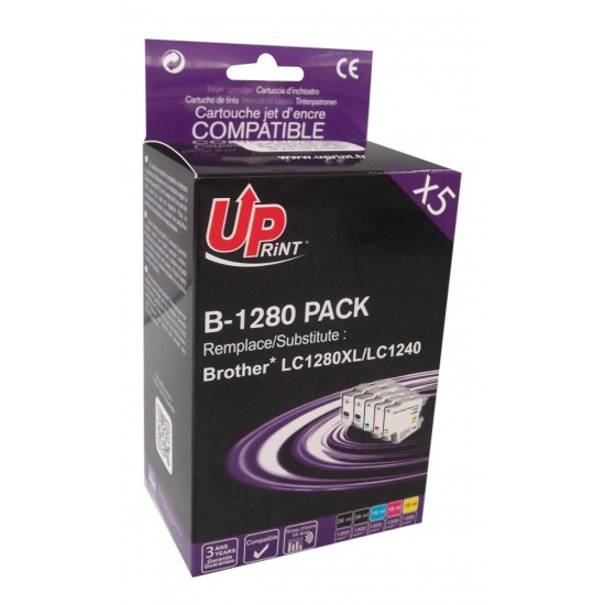Ink cartridge UPRINT LC1280XL / LC1240, BROTHER, (BK+C+M+Y)