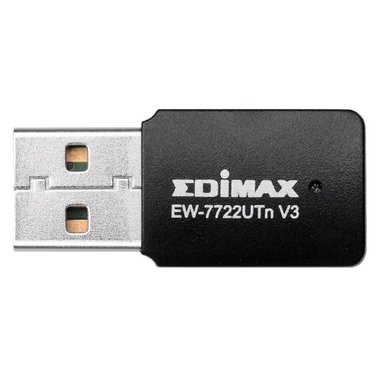 Wireless Mini Adapter EDIMAX EW-7722UTN V3, USB, Realtek, 2.4Ghz, 802.11n/g/b