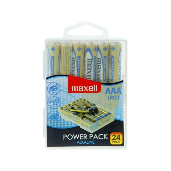 MAXELL Alkaline batteries LR03 1,5V AAА 24 pcs. blister PVC case MAXELL