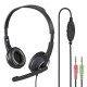 Headphones with microphone  HAMA HS-P150 