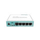 Ethernet router MiKrotik RB750GR3 HEX, 5 x 10/100/1000 Mbps, PoE, White