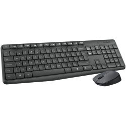 Wireless Keyboard and mouse set Logitech MK235, Black
