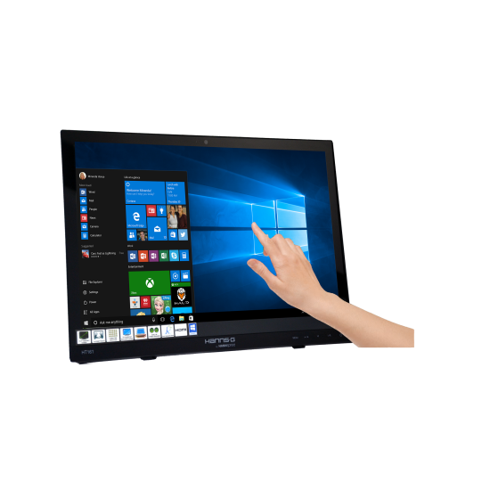 Тъч монитор HANNSPREE HT 161 HNB, TFT, 15.6 inch, Whide, HD Ready, D-Sub, HDMI, 10 Point Touch, Черен
