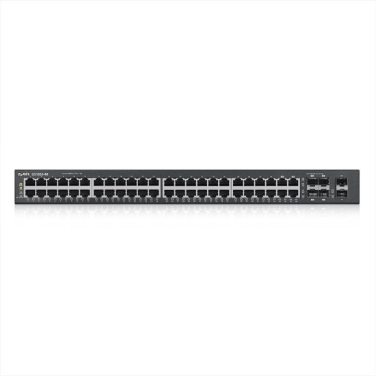 Switch ZYXEL GS1920-48, 44x GbE ports, 4x Combo ports SFP/RJ-45, managed, Rack-Mount
