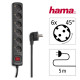 Hama 6-Socket Multiple Socket Outlet, 137266