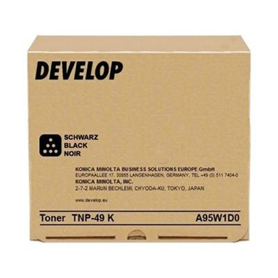 Toner Cartridge DEVELOP TNP49K, ineo+ 3351, +3851, 13000 k., Black