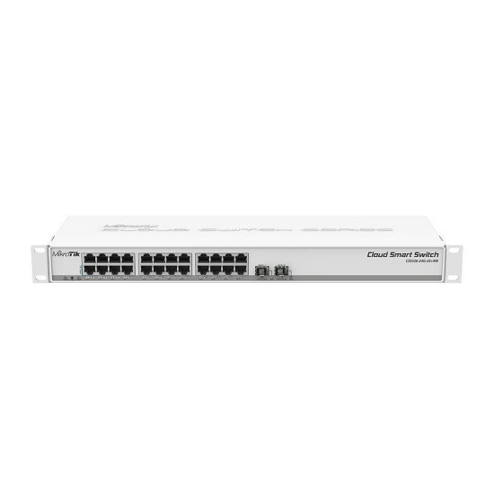 Switch Cloud Smart Mikrotik CSS326-24G-2S+RM, 24 x Gigabit Ethernet ports, 2x SFP+ cages, 1U rackmount