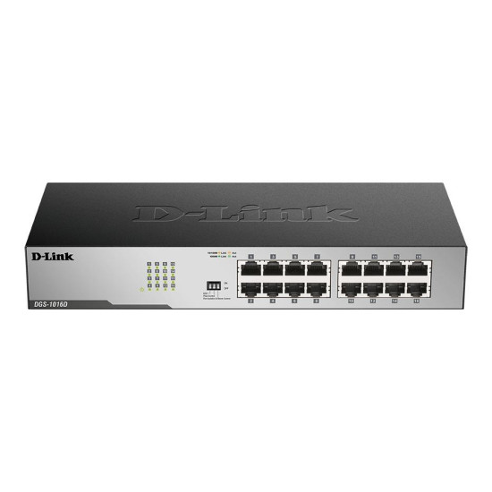 Switch D-Link DGS-1016D/E, 16 -port 10/100/1000, Desktop, rack mount