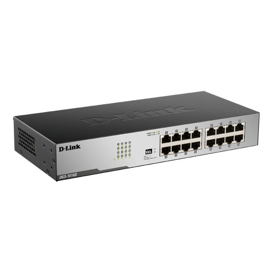 Switch D-Link DGS-1016D/E, 16 -port 10/100/1000, Desktop, rack mount