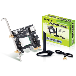 Wireless PCI Express adapter Gigabyte GC-WB1733D-I, 2x2 802.11ac 160MHz, Bluetooth 5.0