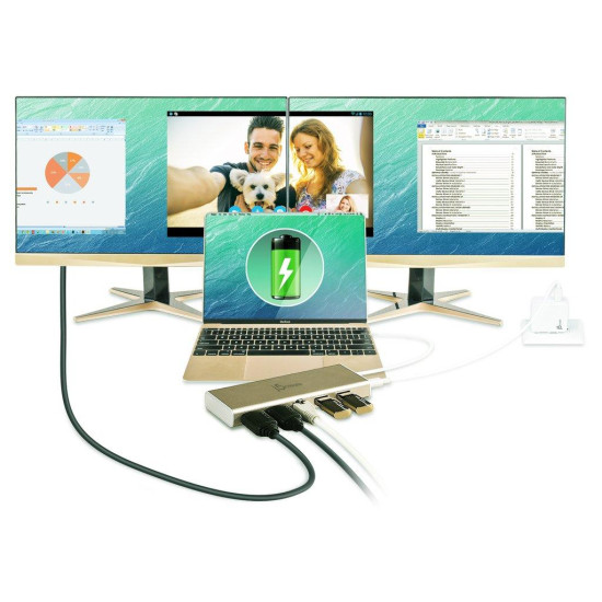 JCD381 USB Type-C Dual HDMI Mini Dock