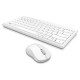 Wireless Keyboard Set RAPOO 8000M, White