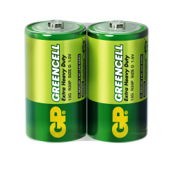 Zinc carbon battery GP  R20 13G-S2 GREENCELL  2 pcs.  1.5V