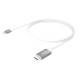 Cable j5create JCC153G, USB-C Plug - HDMI Plug, White