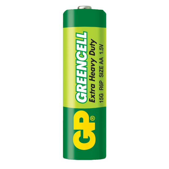 Цинк карбонова батерия GP R6  GREENCELL 15G-S4 /4 бр. в опаковка/ shrink 1.5V