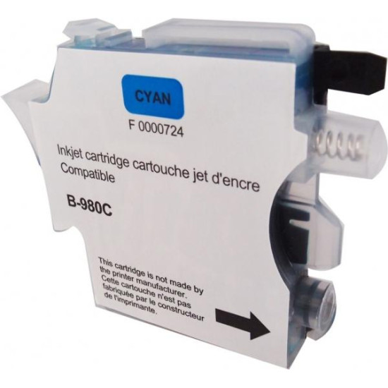 Ink cartridge UPRINT LC980/1100 BROTHER, Cyan