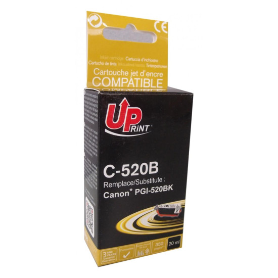 Ink cartridge UPRINT PGI520 CANON, WITH CHIP, Black
