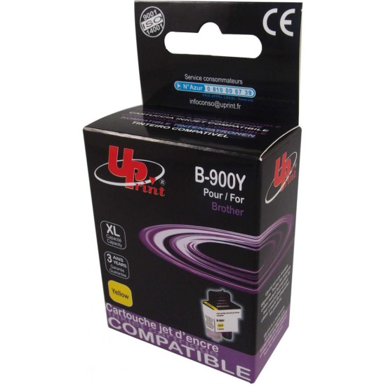 Ink cartridge UPRINT LC900, BROTHER, Yellow