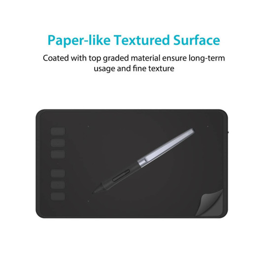 Графичен таблет HUION Inspiroy H640P, USB, Черен