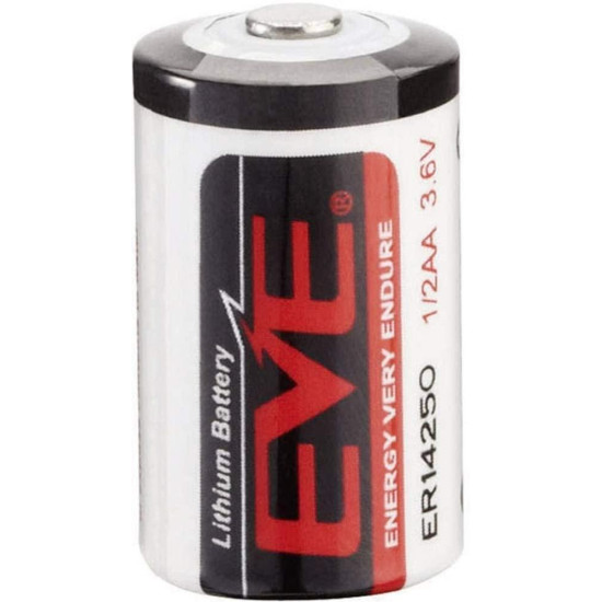 Lithium thionylchlorid battery 3.6 V 1/2AA ER14250/STD/ with cup/ EVE BATTERY