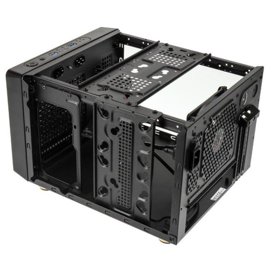 Case Kolink Satellite Cube, Mini-ITX, Micro-ATX, Black