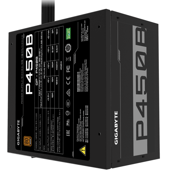 Power Supply Gigabyte P450B, 450W, 80+, Bronze