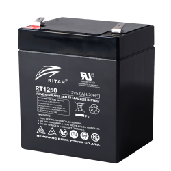 Lead Battery (RT1250) AGM  12V / 5Ah - 90 / 70 / 101mm T2  RITAR