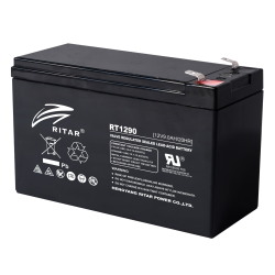Lead Battery (RT1290) AGM 12V / 9Ah  - 151 / 65 / 94 mm T2 RITAR