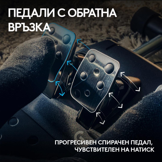 Волан Logitech G923 Sim Racing Wheel, PS4, PC