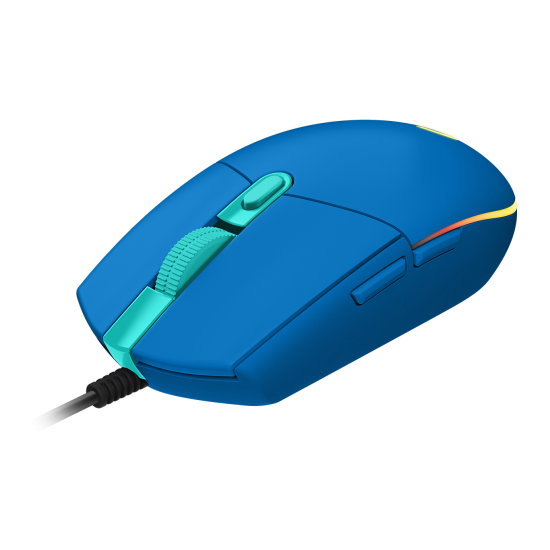 Gaming Mouse Logitech, G102 LightSync, RGB, Optical, Wired, USB, Blue