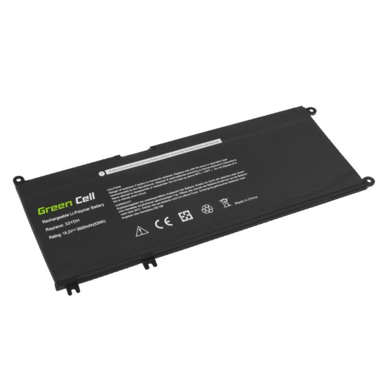 Батерия за лаптоп GREEN CELL, Dell 33YDH, Dell Inspiron G3 3579, 3779, G5 5587, G7 7588, 7577, 7773, 7778, 7779, 7786, Latitude 3380, 3480, 3490, 3590, 15.2V, 3400mAh