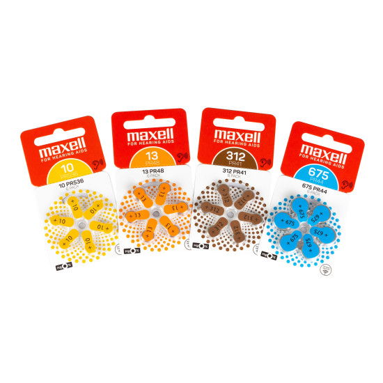 Zink Air battery MAXELL ZA675 6pcs. button for Hearing aids