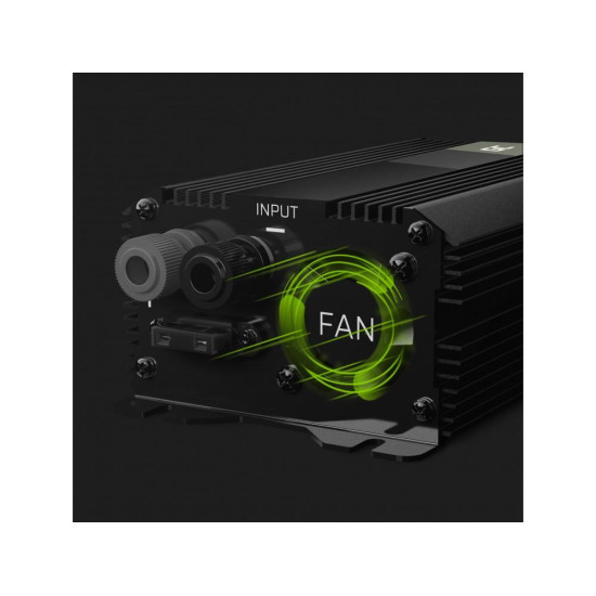 Инвертор GREEN CELL, 12/220V, DC/AC, 300W/600W, Модифицирана синусоида