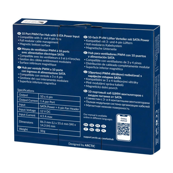 Fan Controller ARCTIC Case Fan PWM Hub 1 to 10 Port