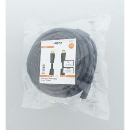 Hama High-speed HDMI™ Cable, Plug - Plug, 4K, Ethernet, Gold-plated, 15.0 m