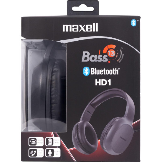 Bluetooth Headphones MAXELL B13-HD1 BASS 13 black