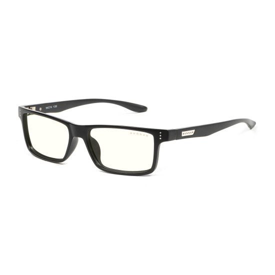 Home and Office glasses Gunnar Vertex Onyx, Clear Natural, Black