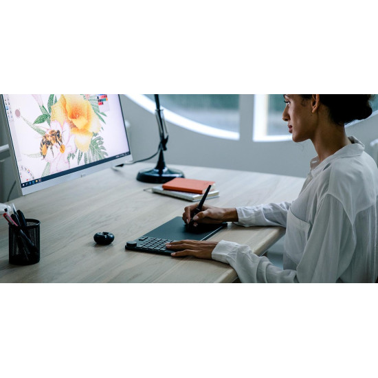 Graphic Tablet HUION Inspiroy Keydial KD200, USB-C, Bluetooth, Metal Grey