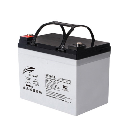 Lead Battery /for electric vehicles/ RITAR (EV12-33) 12V / 33 Ah- 195 / 130 / 160 mm GEL