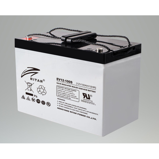 Lead Battery /for electric vehicles/ RITAR (EV12-100S) 12V / 100Ah 306/ 168/ 211 mm 