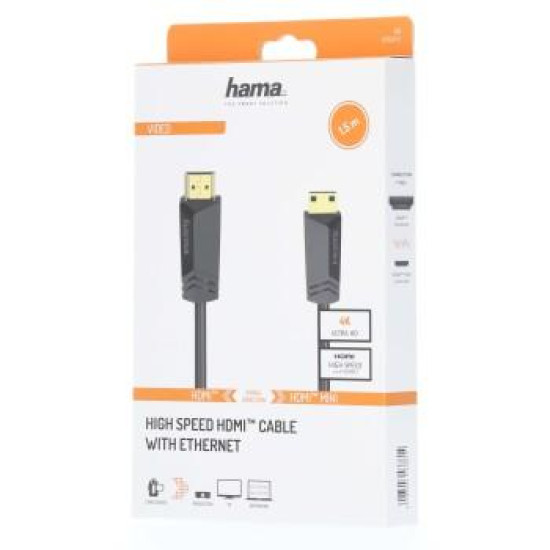Cable HAMA HDMI Plug - mini HDMI Plug, 1.5 m, 3 Stars