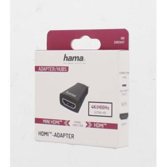 Adapter HAMA HDMI Socket - Mini HDMI Plug, Ultra-HD, 4K