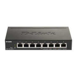 Switch D-Link DGS-1100-08PV2/E, 8 PoE 10/100/1000 Gigabit Smart Switch, managed, Rack-Mount