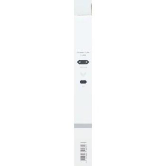 Hama Mains Cable, Euro Plug - 2-Pin Socket (Double Groove), 1.5 m