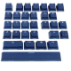Ducky Navy 31-Keycap Set Rubber Backlit Double-Shot US Layout