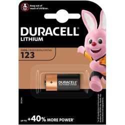 Lithium Photo Battery DURACELL CR123 3V