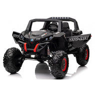 Aкумулаторен джип Super Star 4X4 24V двуместен с меки гуми отварящи се врати и кожена седалка