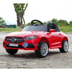 Акумулаторна кола Mercedes Benz Cls350 12V с меки гуми с Кожена седалка МP3