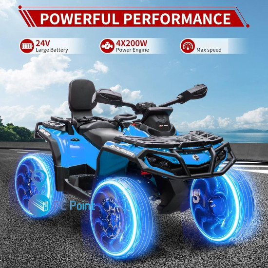 Акумулаторно двуместно бъги Can-Am 4x4 24v батерия, с меки гуми Акумулаторно двуместно бъги Can-Am 4x4 24v батерия, с меки гуми