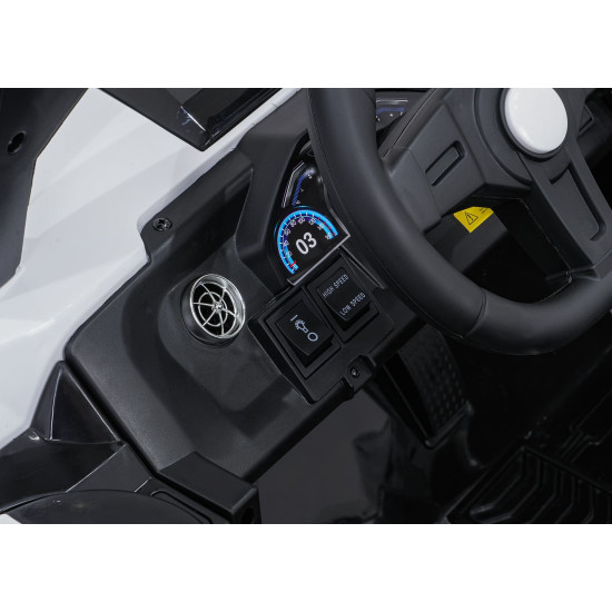 Battery-powered two-seater UTV off-road jeep, 4x4, 24V, 690W, with MP4 & MP3 player